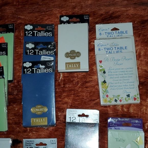 HUGE Lot of 196 Vintage Newer Bridge Tallies Congress Hallmark Springbok Caprice - Picture 3 of 10